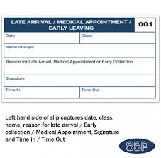 School Late Sign In Early Sign Out Appointment 200