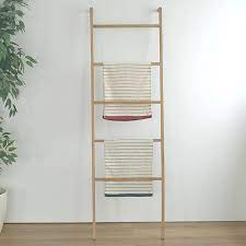 ラダーラックチークラダーハンガー 木製 北欧 タオルハンガー タオル掛け 部屋干し axcis アクシス インテリア 参考 インテリア 収納