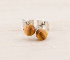 Baby Wooden Ø4mm Ear Studs Extra Small Post Studs Round - Etsy Israel