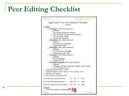 Emo Essay Rubric and Feedback Checklist