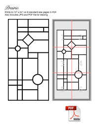Prairie Stained Glass Pattern Pdf