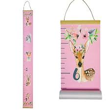 Adorable Kids Growth Chart By Morxy Super Cute Children S Reusable Height Chart Easy To Install Personalized Toddler Development Chart Woodland
