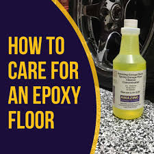 how to care for an epoxy floor garage