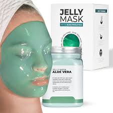 brÜun jelly mask jar aloe vera l off face care rubber mask 23 fl oz skin care moisturizing gel mask jar spa set