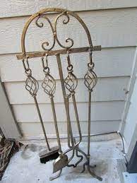 Twisted Handle Fireplace Tools