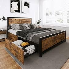 Amerlife Queen Bed Frame With 4 Xl
