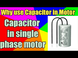capacitor in single phase motor why
