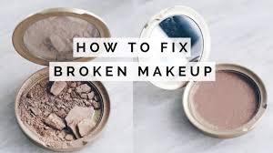 how to fix smashed powder makeup the