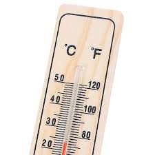 Wood Wall Hang Thermometer Indoor