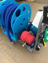 vacuum hose wood reel is 17x23x28h