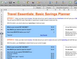 Business Vacation Budget Planner Excel Travel Template Trip For And