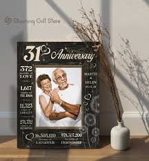31 year wedding anniversary gift 31st