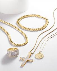 Mens Miami Cuban Link 22 Chain Necklace In 10k Gold
