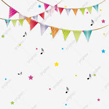 colorful bunting cartoon banners