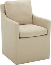 Smilemart comfort upholstered tufted dining chairs, set of 2. Amazon Com Amazon Brand Stone Beam Vivianne Modern Upholstered Dining Chair With Casters 24 4 W Hemp Chairs