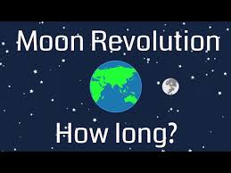 does the moon really revolve once each
