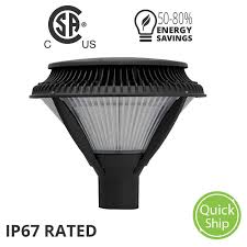 84w Led Post Top Light Fixture With Lens 7529 Nominal Lumens Basic Series Quickship