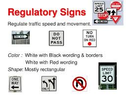 ppt three types of road signs