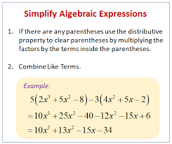 Algebraic Simplification Examples