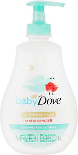 dove baby sensitive moisture head to