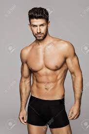 Sexy Male Model In Underwear Stock Photo, Picture and Royalty Free Image.  Image 84918857.