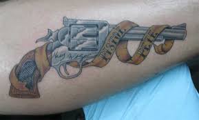 Bang is invested in his art—it's not about the money. 53 Wonderful Gun Tattoo Designs Styles Picsmine