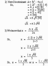 Quadratics Quadratic Equation Equations