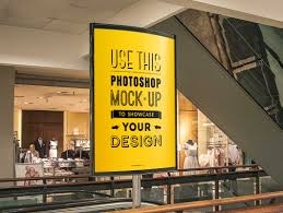 The companies that service this sector are generally focused on. Indoor Poster Psd Mockup Department Store Advertising Psd Mockups