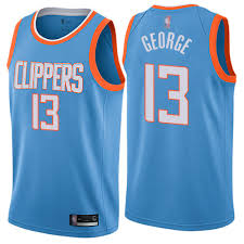 La clippers nike association jersey. Authentic Men S Paul George Blue Jersey 13 Basketball Los Angeles Clippers City Edition