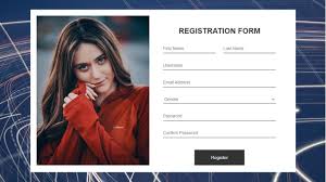 registration form using html