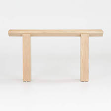 Van Natural Wood Console Table By