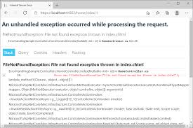 exception handling 3 in asp net core mvc