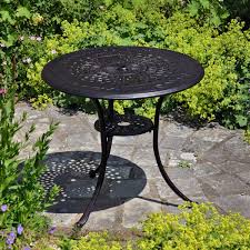 garden or patio table bronze lazy susan