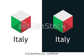 Vector files are designed so as to be enlarged in any format without loss of quality. Vector Icon Of Italian Flag On Black And White Italy Flag In Flat Minimalism Style On White And Black Vector Logo For Canstock
