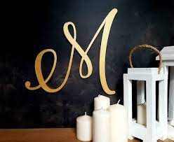 Extra Large Wood Letter Initial Wall