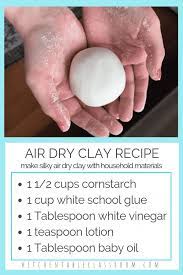 air dry clay an easy diy clay recipe