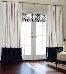 double width linen curtains triple