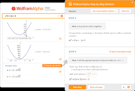 wolfram alpha examples step by step