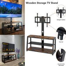 Wooden Storage Tv Stand Adjustable