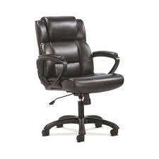 The amazonbasics executive office chair though quite affordable, has a professional appearance and provides a decent amount of comfort to keep you going throughout the day. Sadie Ergonomic Swivel Leather Executive Computer Office Chair With Arms And Lumbar Support Black Hon Target