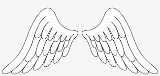Angels Wings Clip Easy Drawing Angel Wings Transparent Png