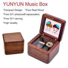 Our sankyo music movements are available in store and online at the clock shop and are ready to ship to your address straight away. Diy Custom Engraving Photo Wooden Sankyo Music Box Birthday Gift Baby Dear Christmas Presents Boys And Girls Children Gifts Music Boxes Aliexpress
