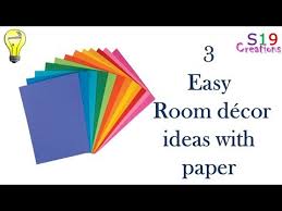 3 easy room decor ideas with paper