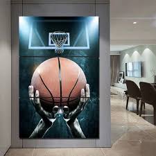 Basketball Room Wall Art Canvas Poster