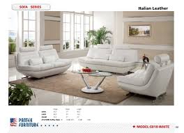 sf 818 italian white leather sofa