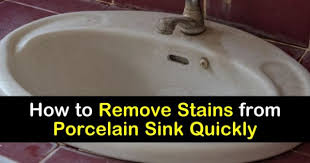 Remove Stains From A Porcelain Sink