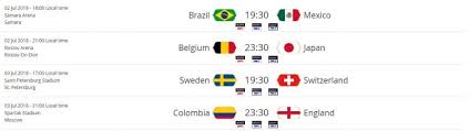 fifa world cup 2018 round of 16