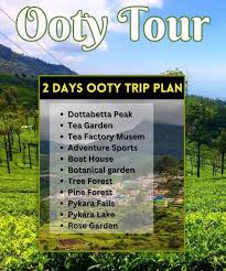 chennai to ooty package for 2 days otc