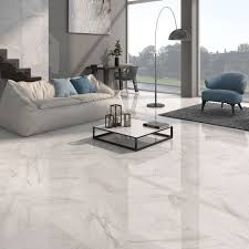 calacatta white gloss floor tiles