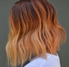 There is a general view that ombre hair is only for long hair and you can't have ombre hair color if you have short hairstyle. Ginger Peach Is Falls Prettiest Ombre Hair Color Trend Fashionisers C